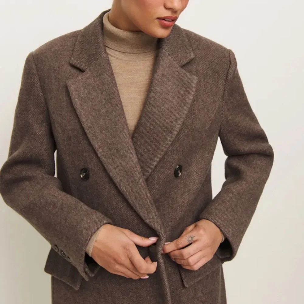 Reformation Lucas Coat Brown - Size S - Picture 2 of 7
